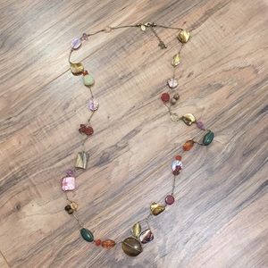 Lia Sophia Multi color stone necklace